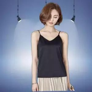 나시 실크끈 슬림 기본 민소매 무지나시 실크 끈 실크