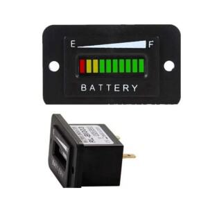 DC 12V 24V 36V 48V LED 배터리 표시기 게이지 레벨 미터 IP65 클럽 자동차 포크 리프트