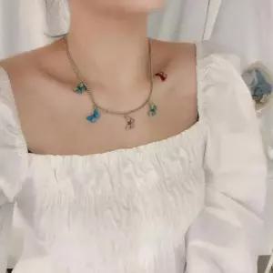 나비 팬던트 써지컬스틸 목걸이 레이어드 악세사리