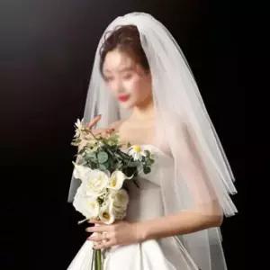 머리핀정리대 결혼 셀프 베일 공주 웨딩 풍성형 면사포