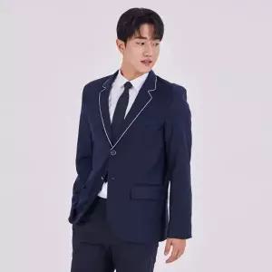 WL 투버튼 화이트라인 남자 자켓 교복 학생복