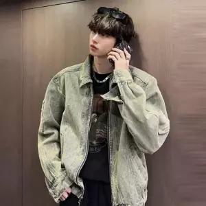 WL 빈티지한 밑단 스트링 청자켓 독특하고 멋스러운 빈티지한 느낌