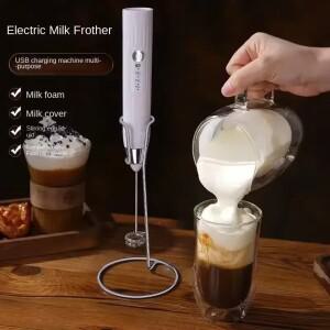 2-in-1 다기능 USB 충전식 전기 계란 비터 베이킹 믹서 우유 Frother 주방 가제 커피 교반기 도구 식사