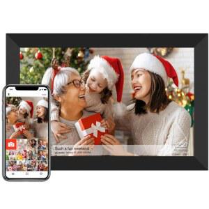 SSAWIFRAME 10.1인치 WiFi 디지털 액자 32GB, 전자식, IPS HD 및 1280x800 동영상을 공유할 있습니다 사진이나 자동 회전 벽 앱을 쉽게 장착 수 가능, 터치스크린 통해 어디서나
