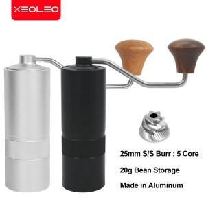 XEOLEO 휴대용 핸드 커피 그라인더 20g 수동 콩 야외 메이커 필터 커피/에스프레소
