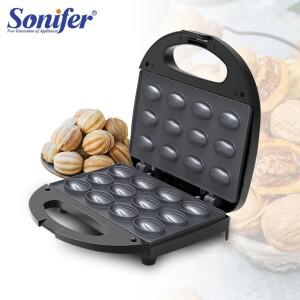 전기 호두 케이크 와플 메이커 750W 요리 주방 가전 아침 기계 비 스틱 철 팬 Sonifer