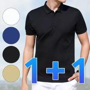 남성 반팔 카라티 기본핏 여름 무지 피케 티셔츠 1+1