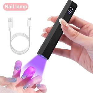 젤네일 용 YIKOOLIN UV 라이트 미니 소형 램프 폴란드어 경화 전문 LED DIY 홈 살롱 2 가지 타이밍 모드