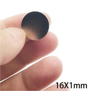16x1 가정용 냉장고 사무실용 얇은 원형  자석 16mmx1mm DIY 소형