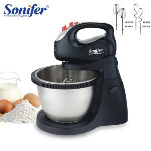 Sonifer-스탠드 믹서 전문 주방 보조 요리사 기계 250W 식품 블렌더 크림 거품기 케이크 반죽 3L 그릇 참