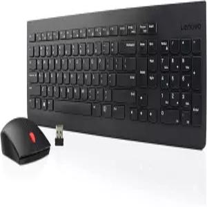레노버 510 무선 키보드 및 마우스 콤보 2.4GHz 나노 USB 수신기 풀 사이즈 아일랜드 키 디자인 왼손 또는