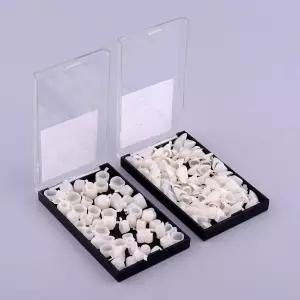 100pcs 치과 임시 크라운 베니어 소재 앞쪽 앞니 뒤쪽 어금니