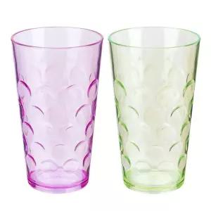 디디샵 물방울 맥주컵 550ml (색상랜덤) 노래방 주점 업소 플라스틱 튼튼