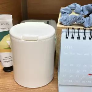 원형 화장솜 면봉 소품정리함 케이스 원터치보관함 면봉케이스 서랍정리함 화장솜케이스 수납정리함
