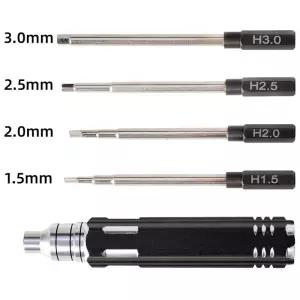 RC 부품 4 in 1 1.5mm 육각 드라이버 금속 도구 키트 세트 헬리콥터 자동차 비행기 드론 항공기