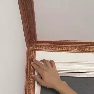 조각 꽃 거품 몰딩 트림 자체 접착 벽 스티커 Decora 천장 코너 라인 배경 프레임 허리