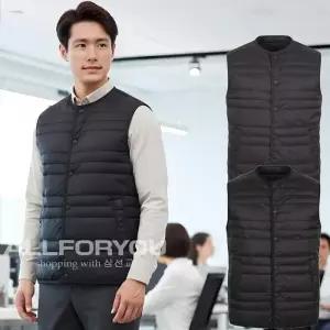 올포유 남성 라운드 덕다 운 조끼 베스트 AMQVO11612C