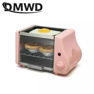 110V/220V 미니 전기 오븐 로스트 그릴 토스터 케이크 빵 제조기 스테이크 튀긴 계란 오믈렛 프라이팬