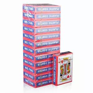 새로운 54 개/대 56x86mm 그레이 코어 종이 포커 킹 데크 카드 놀이 매직 도구 파티 테이블 게임 레드 블루
