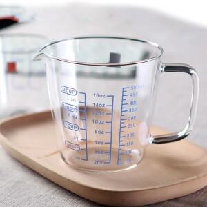 250/500ml 고붕규산 유리 계량컵 액체 계량용 전자레인지 사용 가능 베이킹 주방용품
