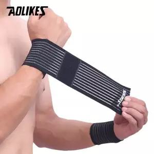 AOLIKES 면 탄성 붕대 핸드 스포츠 손목 밴드 체육관 지지대 보호대 랩 터널 1 개