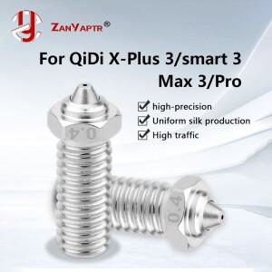 QIDI Q1-Pro/X-Max 3/X-Plus 3/X-Smart 3 도금 구리 경화 강스틸 노즐용 바이메탈