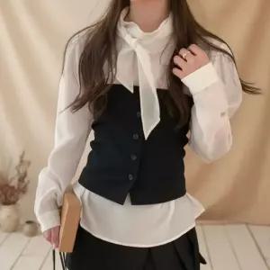 여성 데일리 오피스용 뷔스티에 조끼
