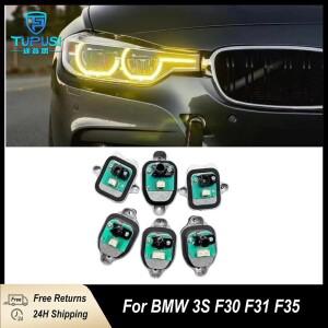 63117419610 밝은 노란색 주간 주행등 BMW 호환 호환 3 시리즈 F30 LCI 3 F31 자동차 LED DRL 엔젤 아이 헤
