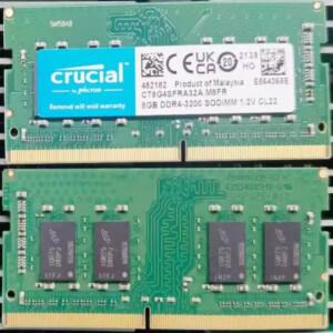 Crucial 8G DDR4 3200MHz SODIMM CT8G4SFRA32A 노트북 메모리 8GB용