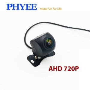 자동차 주차용 후방 카메라 AHD 720P 방수 IP68 유리 렌즈 걸이형 백업 캠 6미터 비디오 케이블 DC 12V