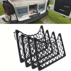 1pc 대형 스트레치 메쉬 스토리지 랙 카고 매거진 자동차 캐러밴 RV 보트 캠핑카 버스 액세서리