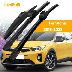KIA Stonic 2016-2023 1set 전면 및 후면 앞 유리 와이퍼 블레이드 2017 2020 액세서리
