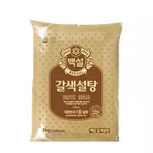 백설 갈색설탕 3kg x 4개