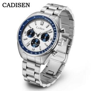 CADISEN 남성용 쿼츠 비즈니스 시계 일본 VD53 최고   크로노그래프 2024