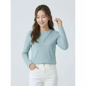 꼼빠니아레터링 라운드 티셔츠CS23KL0102236A