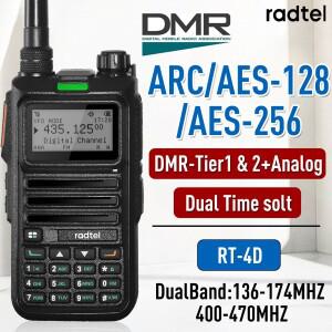 Radtel RT-4D DMR 라디오 디지털 워키 토키 듀얼 모드 아날로그 양방향 타임 슬롯 햄 1024 채널