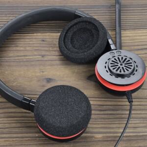 Jabra 교체용 이어 패드  헤드폰 소프트 메모리 폼 스폰지 커버  슬리브  evolve 20 20se 30 30II 40 65