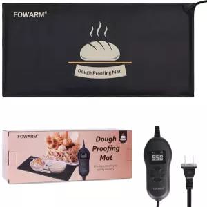 가정용 베이킹용 FOWARM 사워도우 프로핑 매트 온도 조절기 제어 스타터 워머 10 x20 타이머 반죽 워밍