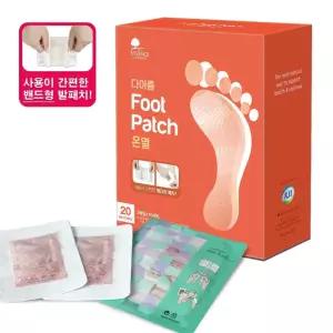 국산 건강 발패치 에센스네이쳐 온열 밴드형 20매입 수액패치 발바닥패치