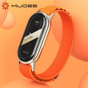 Mi Band 8 9 10 용 나일론 스트랩 Xiaomi Smart Miband Correa 스마트 팔찌 시계 밴드