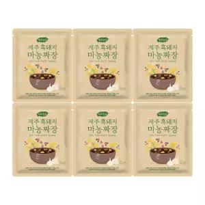 오뚜기 제주담음 제주흑돼지마농짜장 250g 6개