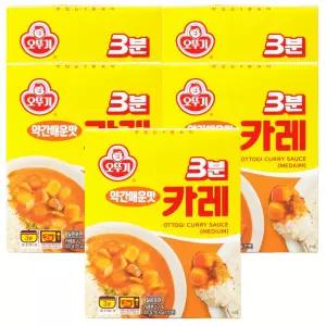 오뚜기 3분 카레 약간매운맛 200g 5개