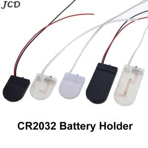 JCD 10PCS 단일 이중 슬롯 CR2032 버튼 코인 셀 배터리 홀더 케이스 커버 ON-OFF 스위치 리드 와이어 3V 6V