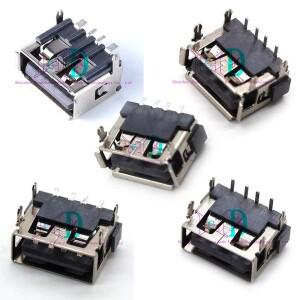 5PCS USB 인터페이스 소켓  A 표준 포트 여성 남성 솔더 잭 커넥터 DIP 직선 수직 벤드 바늘 PCB