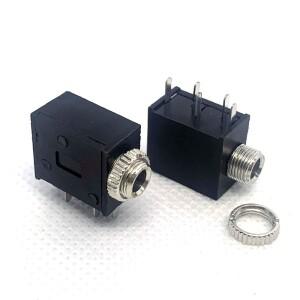 10pcs 3.5mm 오디오 잭 PJ-325M 구리 슬리브 수평 5Pin 플매트 카펫 러그인 DIP 스테레오 헤드폰 커넥터 (