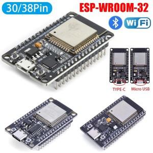 ESP-WROOM-32 ESP32 블루투스 듀얼 코어 탑재 30 핀 개발 보드 CP2102 C 타입 32 노드 MCU 모듈