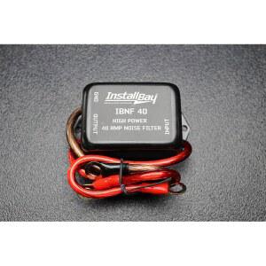(1) 노이즈 필터 40 AMPS 12V HUM 엔진 억제 와이어 IBNF40