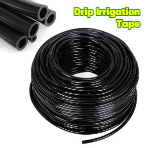 검정색 4/7mm 정원 관개 호스 마이크로 드립 워터 튜브 급수 식워터 파이프 고속 부품