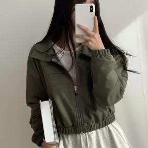 (스타일하우스)트렌치코트 아우터 여성 크롭 숏자켓 트렌디