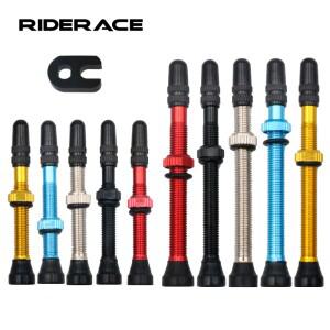 2Pcs 40/60MM 자전거 진공 공기 밸브 내구성 합금 줄기 황동 코어 F/V Presta MTB 튜브리스 타이어 노즐 캡
